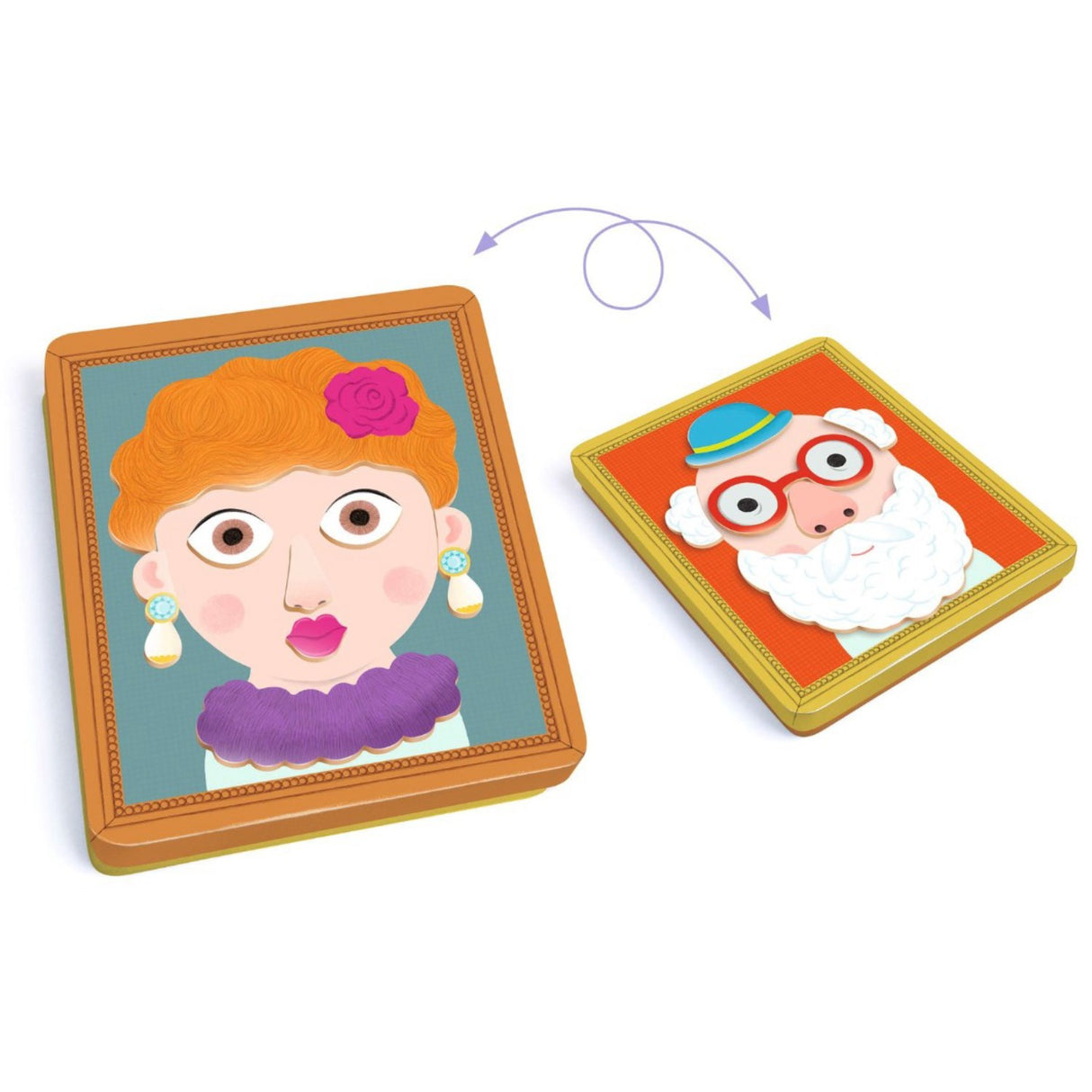 Djeco Inzebox Magnet Leg, Portrætter