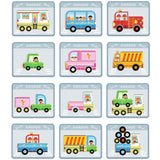 Djeco Inzebox Magnet Leg, Køretøjer