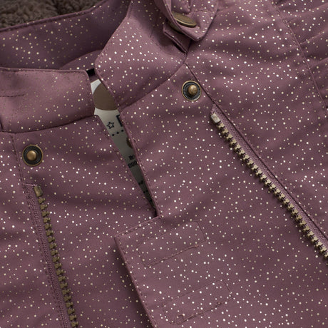 En Fant Rose Taupe Baby Flyverdragt W. Flæser