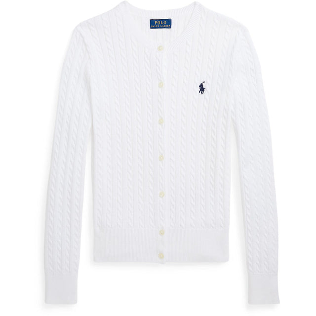 Polo Ralph Lauren Optic White W/ Navy Cardigan