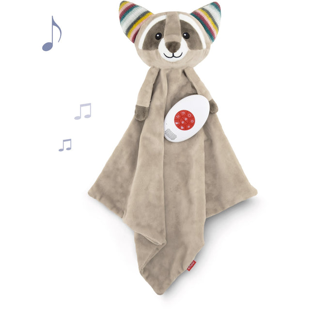 Zazu Brown Robin The Racoon Comforter With Sound