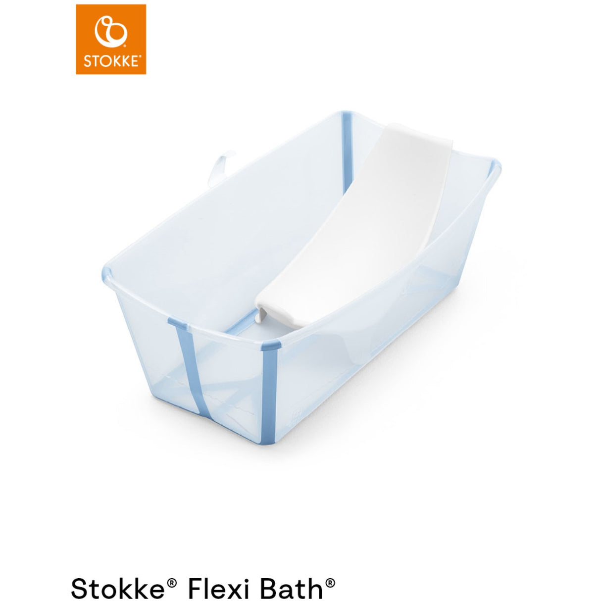 Stokke® Ocean Blue Flexi Bath® V2 + Newborn Sæt Bundle