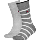 Tommy Hilfiger Black Th Kids Strømpe 2P Breton Stripe