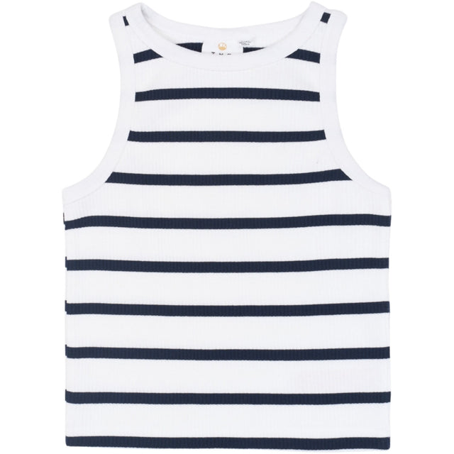 The New Navy Blazer Striped Tntish S_L Rib Top