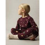Name It Jule Nattøj sæt Burgundy Xmas AOP