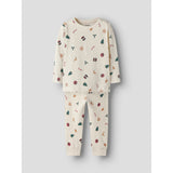 Name It Jule Nattøj sæt Whitecap Gray Xmas AOP