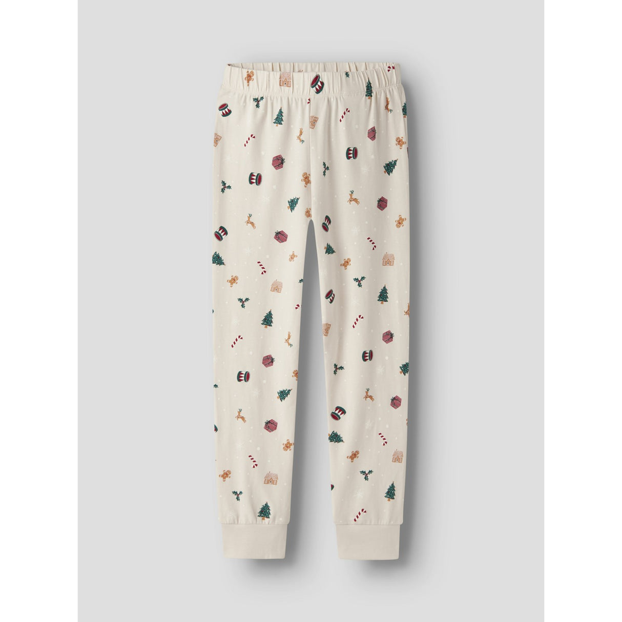 Name It Jule Nattøj sæt Whitecap Gray Xmas AOP