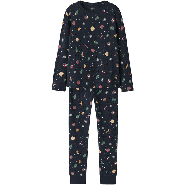 Name It Jule Nattøj sæt Navy Blazer Xmas AOP
