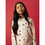 Name It Jule Nattøj sæt Whitecap Gray Xmas AOP