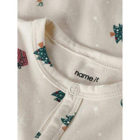 Name It Jule Natdragt Whitecap Gray Xmas AOP