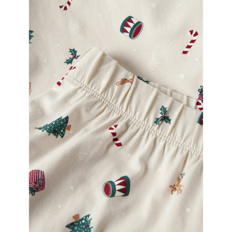 Name It Jule Nattøj sæt Voksen Whitecap Gray Xmas AOP