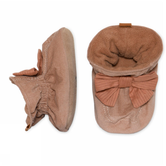 MELTON Tawny Brown Sløjfe Textile Slippers