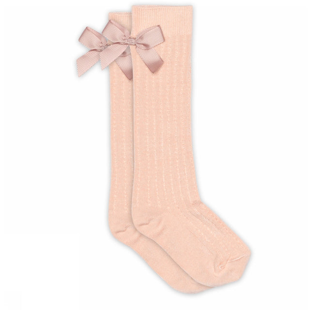 Mp Danmark Rose Dust Liva Knee Strømper - Bow