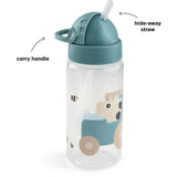 DonebyDeer Tiny Farm Blue Drikkedunk Med Sugerør 350 Ml