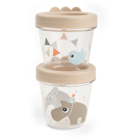 DonebyDeer Celebration Sand Babymad Bøtte 2-Pak