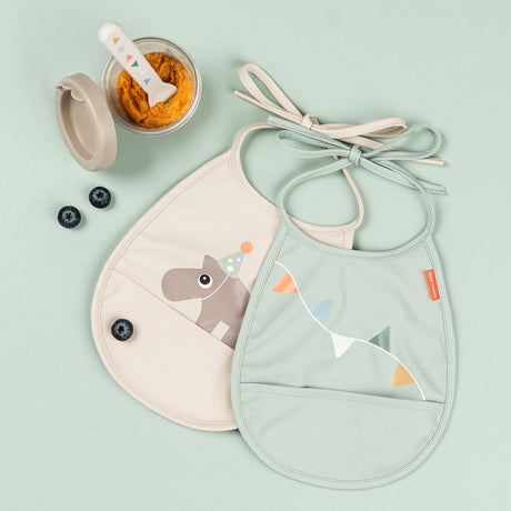 DonebyDeer Celebration Sand Mini Hagesmæk Med Lomme 2-Pak