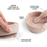 DonebyDeer Sheepy Powder Silikone Stick&Stay Skål & Babyske