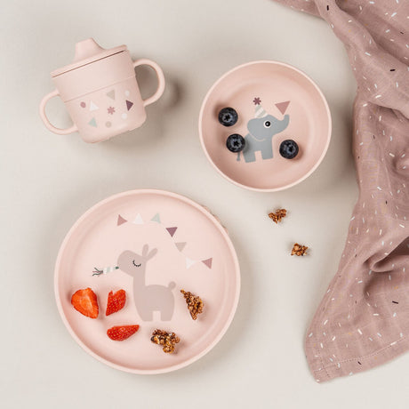 DonebyDeer Celebration Powder Foodie Spisesæt Med Sugekop