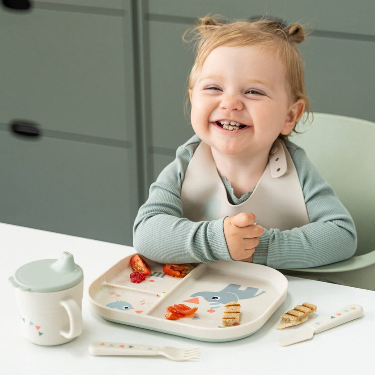 DonebyDeer Celebration Sand Foodie Inddelt Tallerken