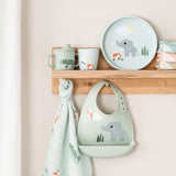 DonebyDeer Playground Blue Silikone Stick&Stay Tallerken