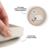 DonebyDeer Tiny Farm Sand Silikone Stick&Stay Tallerken