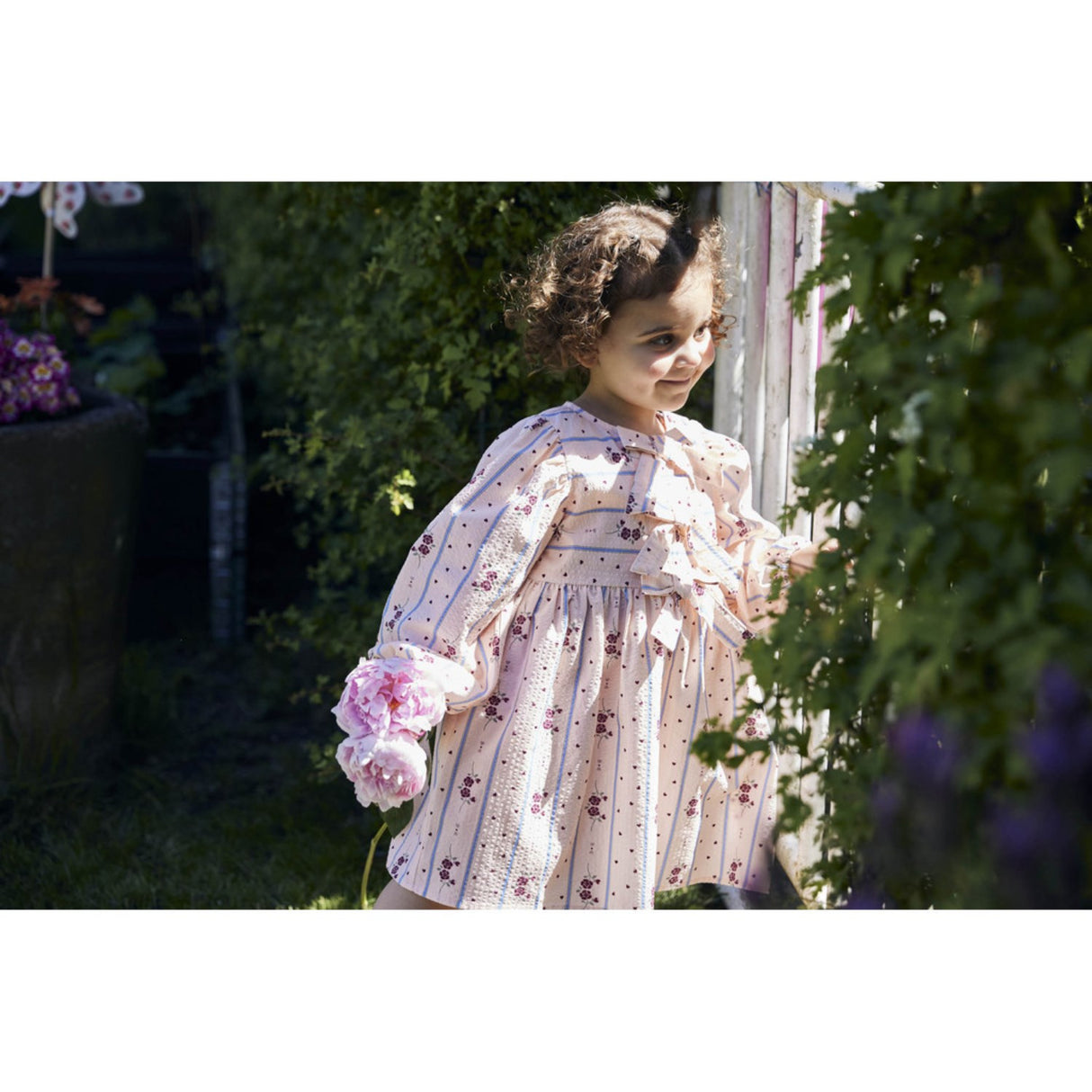 Fliink Chalk Pink Aop Colombe Ls Kjole