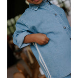 Fliink Medium Denim Blue Donny Bluse