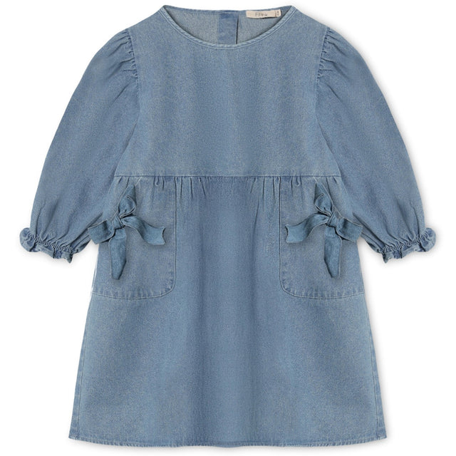Fliink Medium Denim Blue Donny Ls Kjole