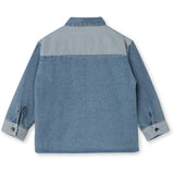 Fliink Medium Denim Blue Don Contrast Bluse