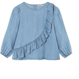 Fliink Medium Denim Blue Helene Ls Bluse