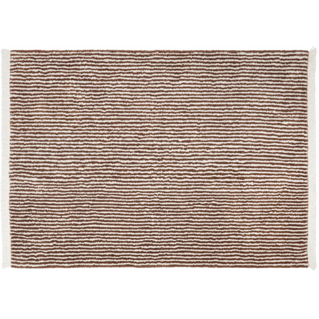 KAS Kopenhagen Brow & Nautral Brown Stripes Rug 120X160