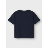 Name It Navy Blazer Nkmstuff Bod Ss Nreg Top Box Sky