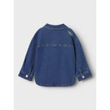 Name It Dark Blue Denim Flower Emb Nmfkara Emb Dnm Jakke 1224-Fr