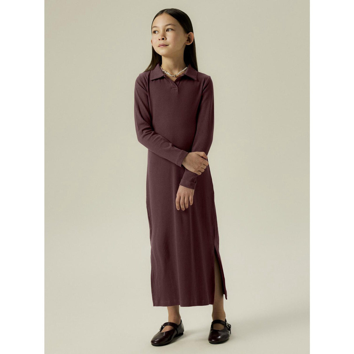 Name It Andorra Nkfkissia Ls Slim Maxi Kjole