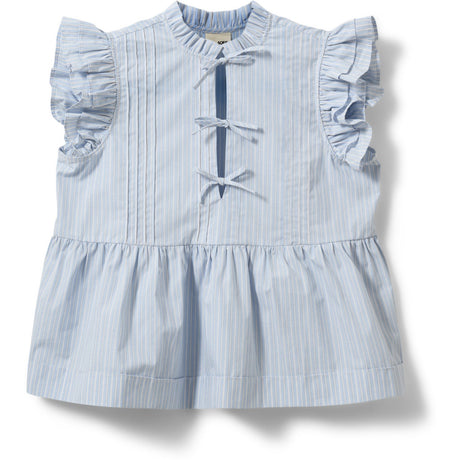 Sofie Schnoor Light Blue Striped Juliettesy Top