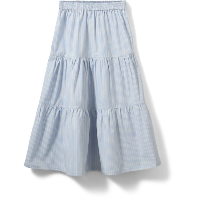 Sofie Schnoor Light Blue Striped Vivisy Nederdel