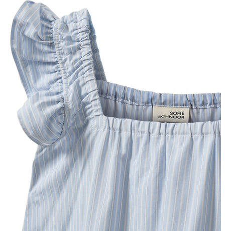 Sofie Schnoor Light Blue Striped Maurasy Kjole