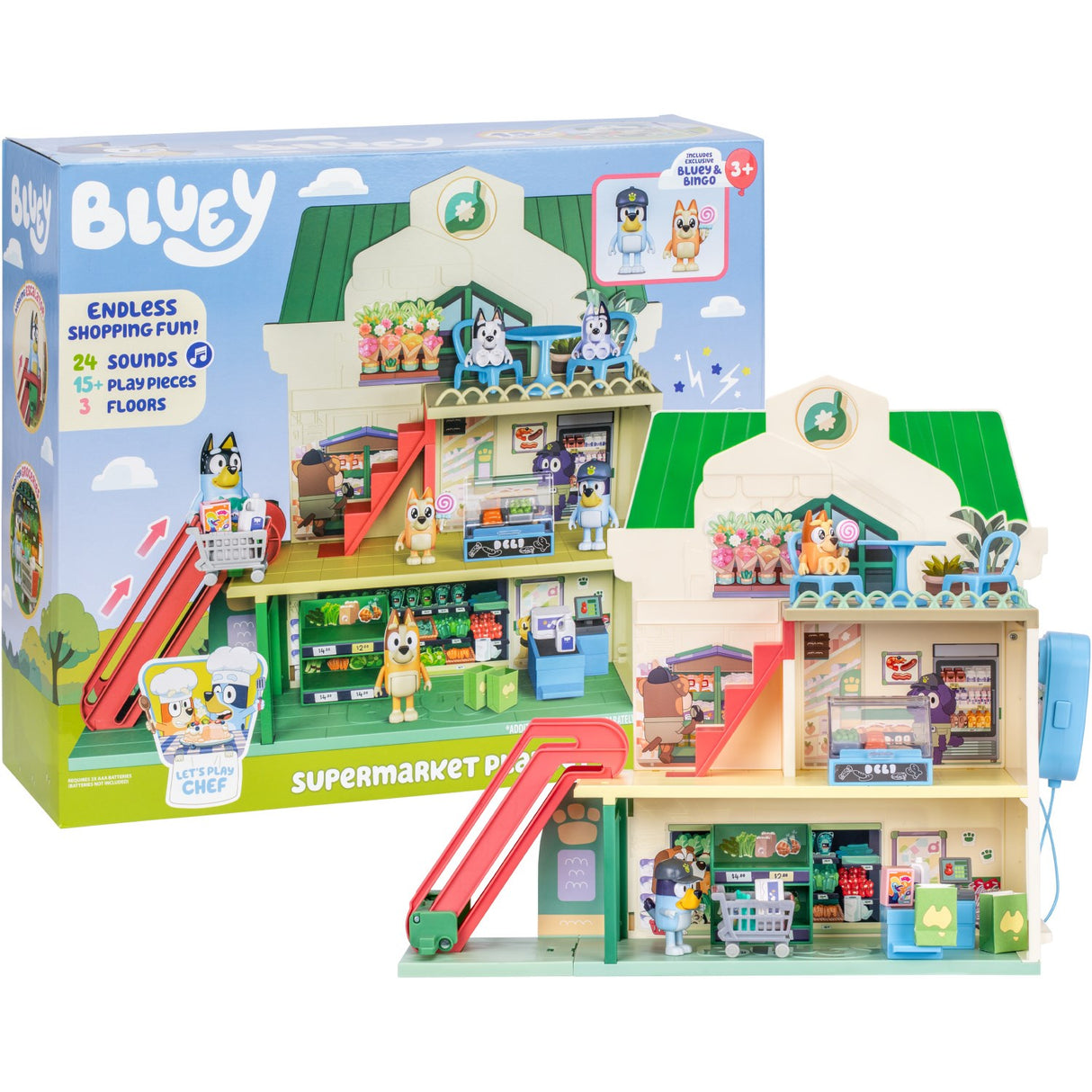 Bluey Supermarked Playset