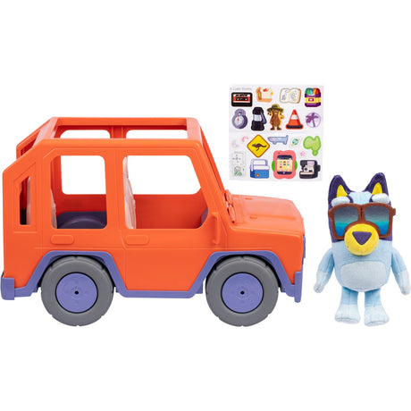 Bluey Big Heeler Bil 4WD Med Bamse