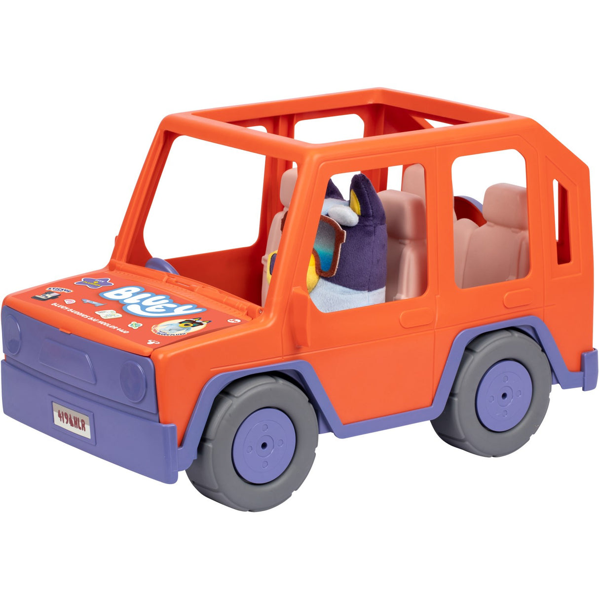 Bluey Big Heeler Bil 4WD Med Bamse
