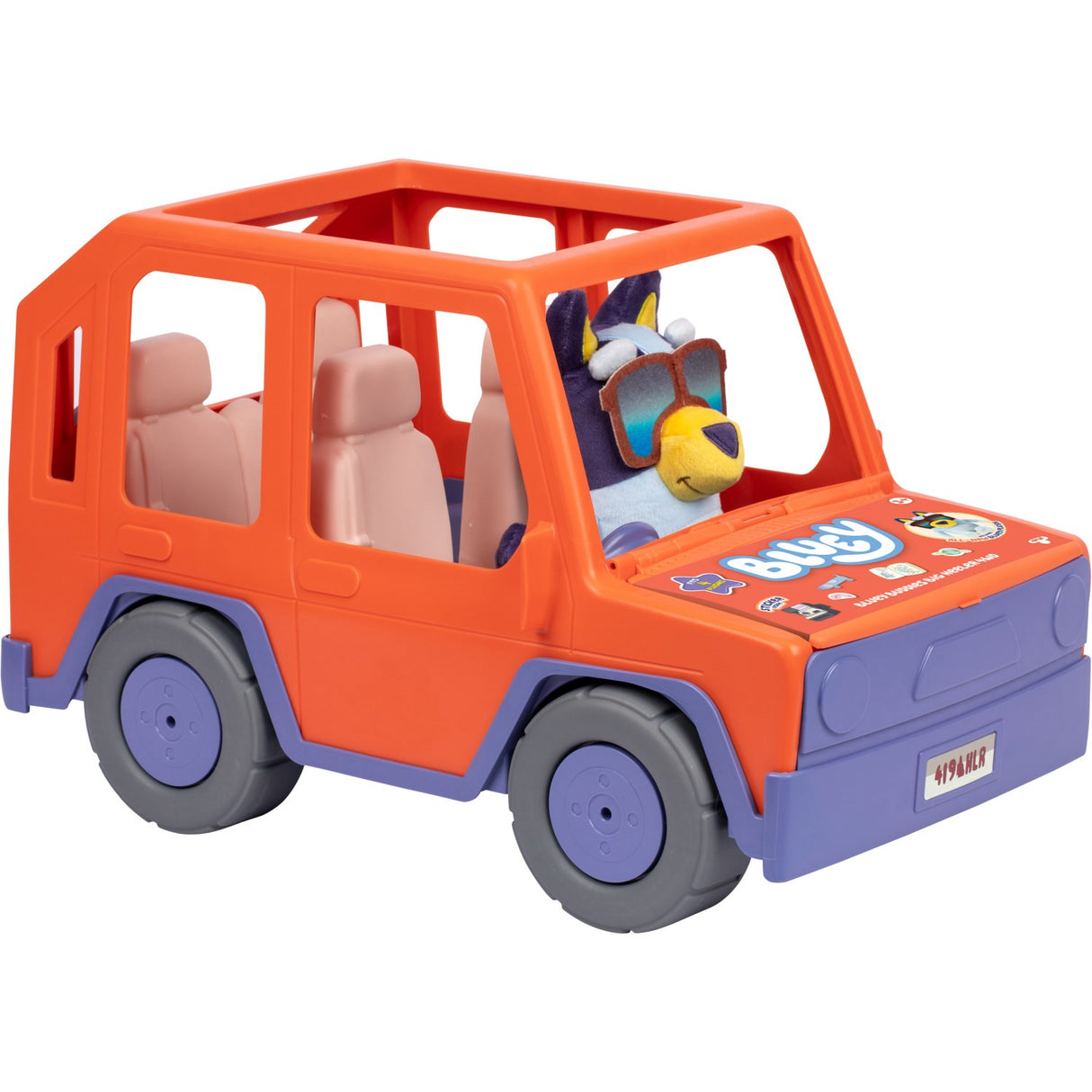 Bluey Big Heeler Bil 4WD Med Bamse