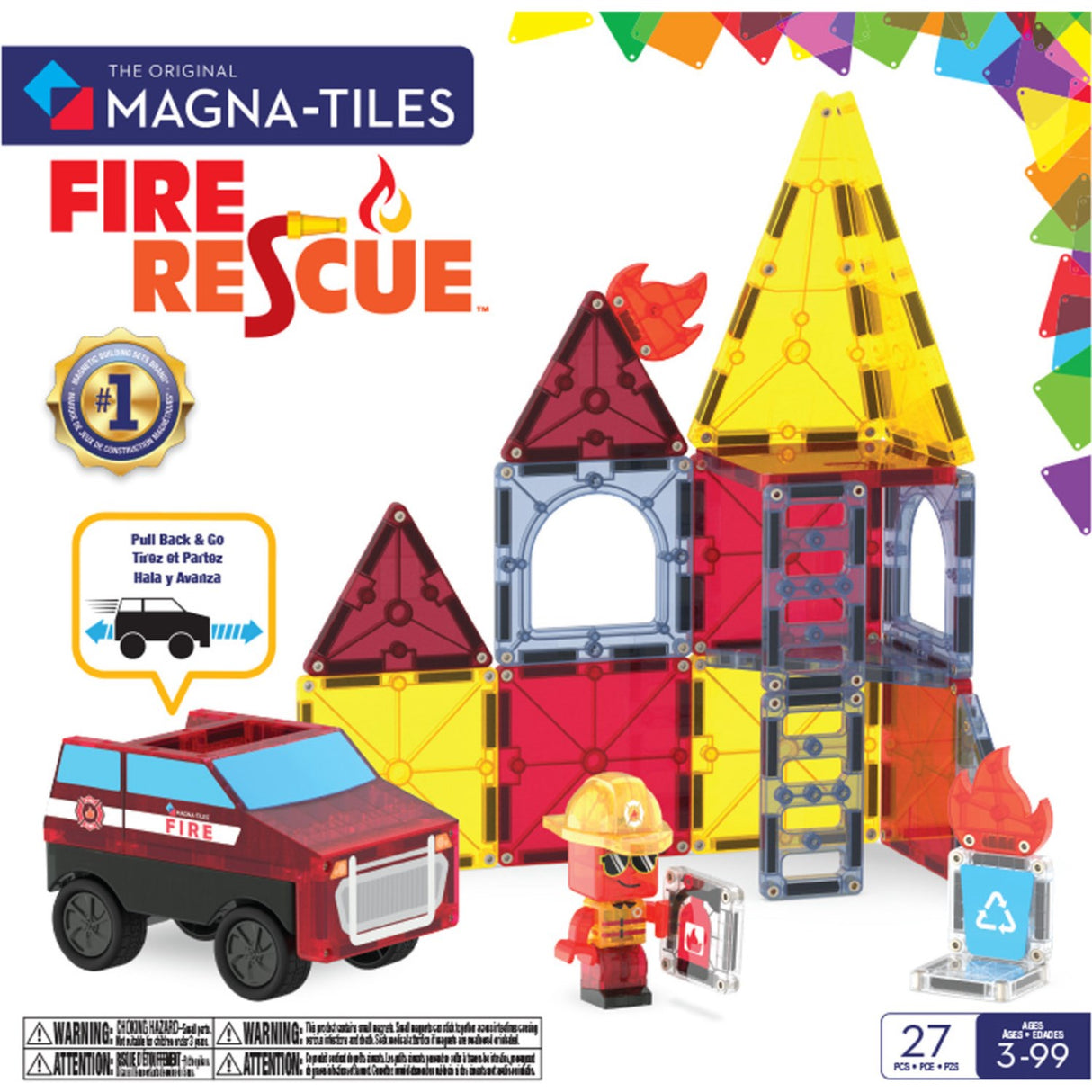 Magna-Tiles® Fire Rescue 27 Pcs