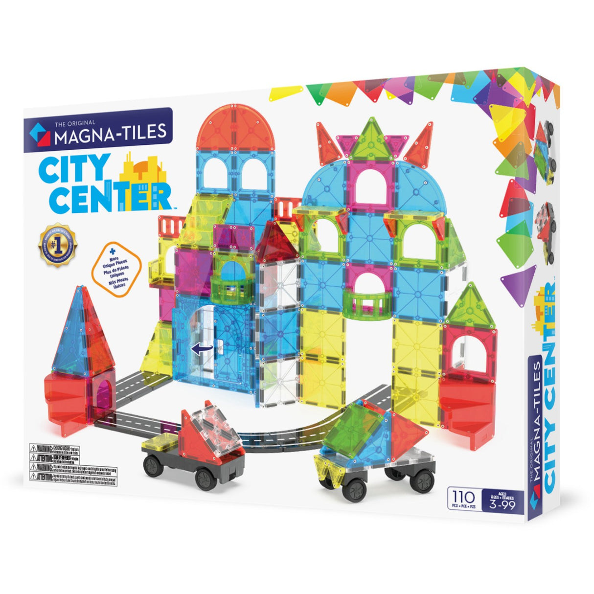 Magna-Tiles® City Center 110 Pcs