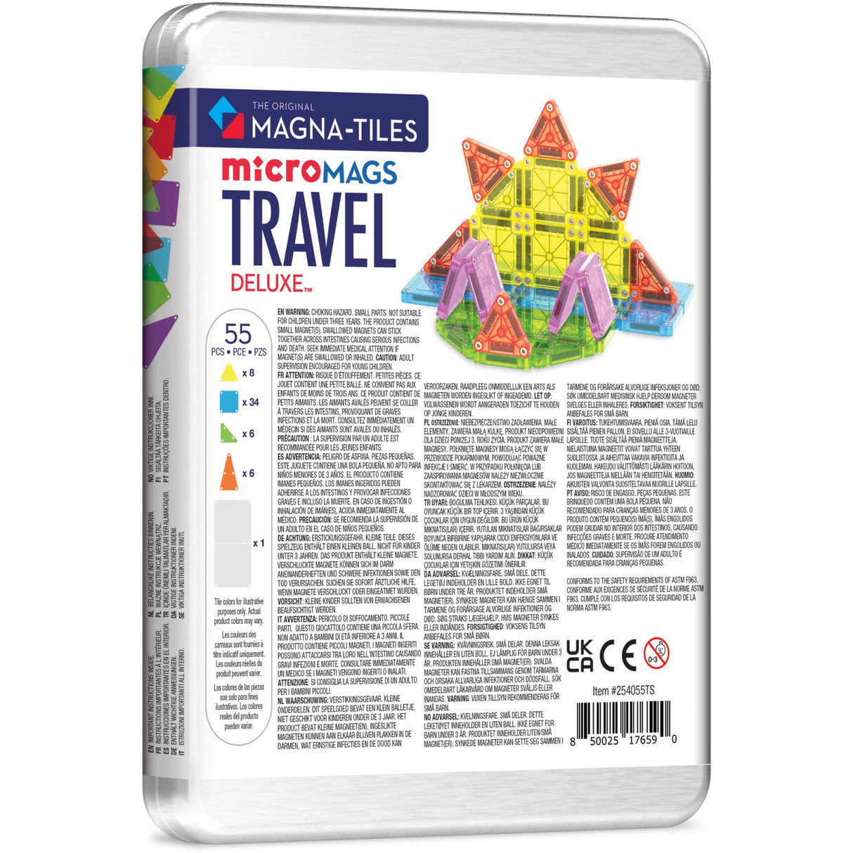 Magna-Tiles® Deluxe Travel Sæt 55 Pcs(CDU)