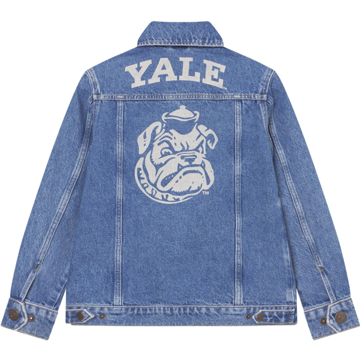 Les Deux Kids Medium Indigo Wash Rally Yale Bulldog Denim Jakke KIDS