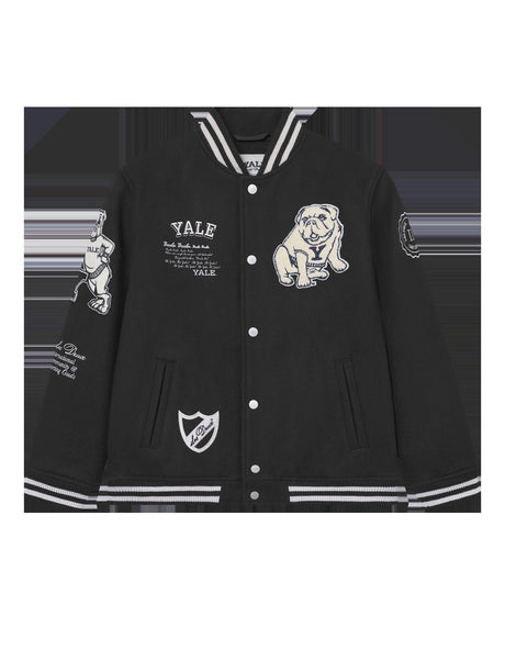 Les Deux Kids Black/Black Yale Uld Varsity Jakke KIDS