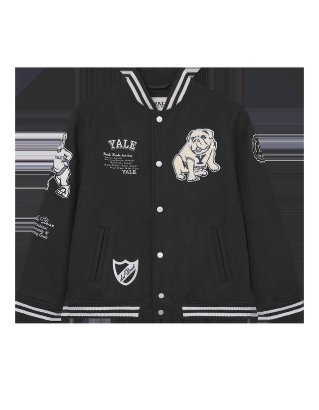 Les Deux Kids Black/Black Yale Uld Varsity Jakke KIDS
