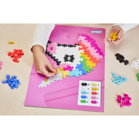 Plus-Plus Puslespil By Number Unicorn 250Pcs
