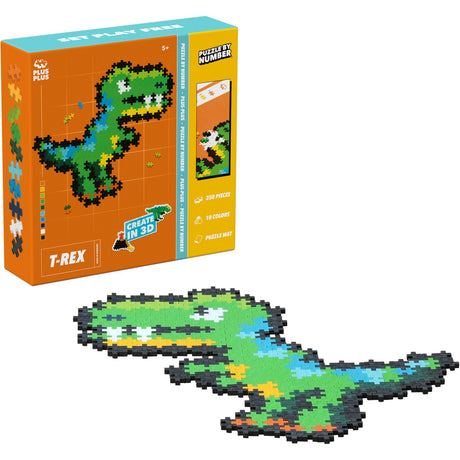 Plus-Plus Puslespil By Number T-Rex 250 Pcs