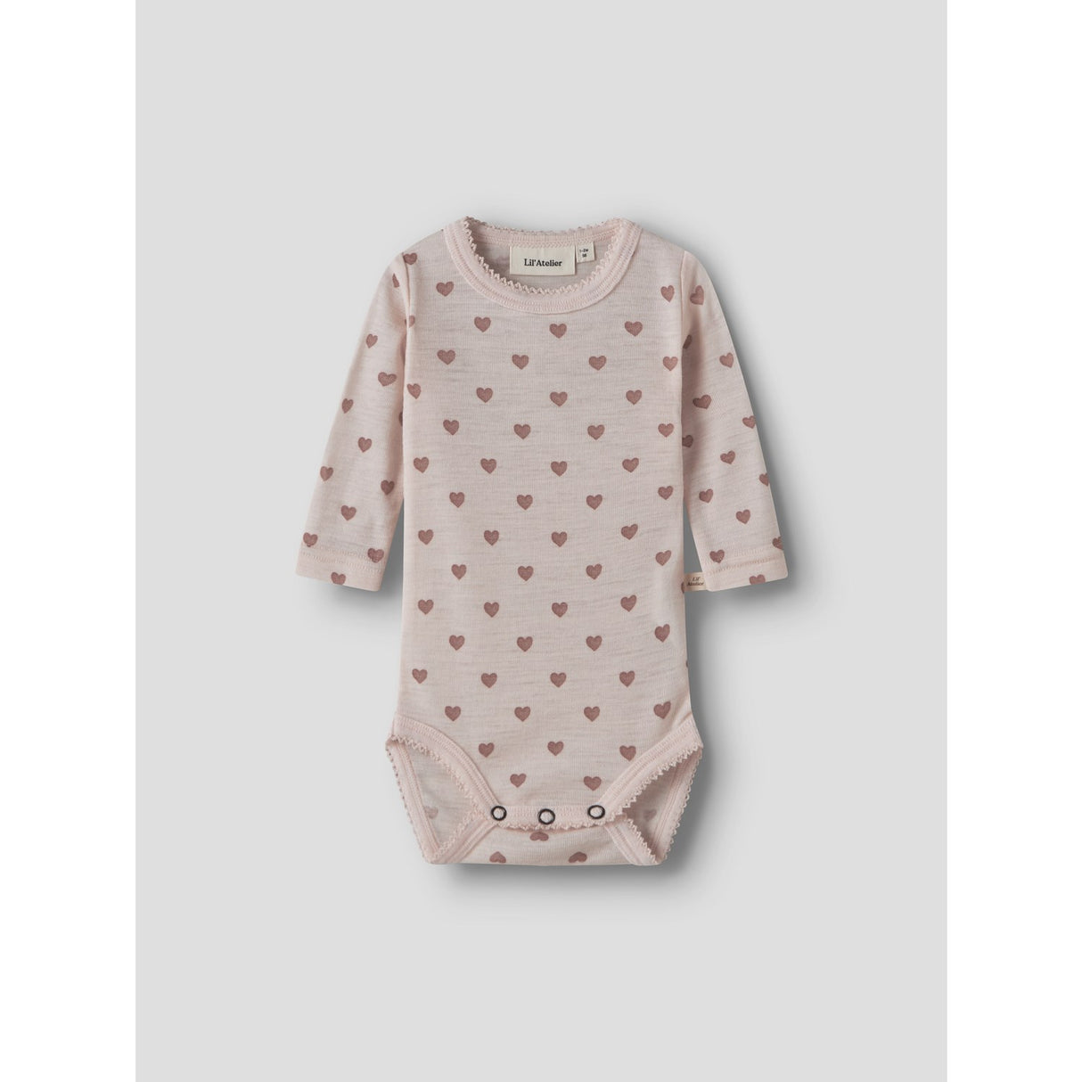 Lil'Atelier Morganite Heart Nbfnoel Nia Uld Ls Slim Body Lil Noos